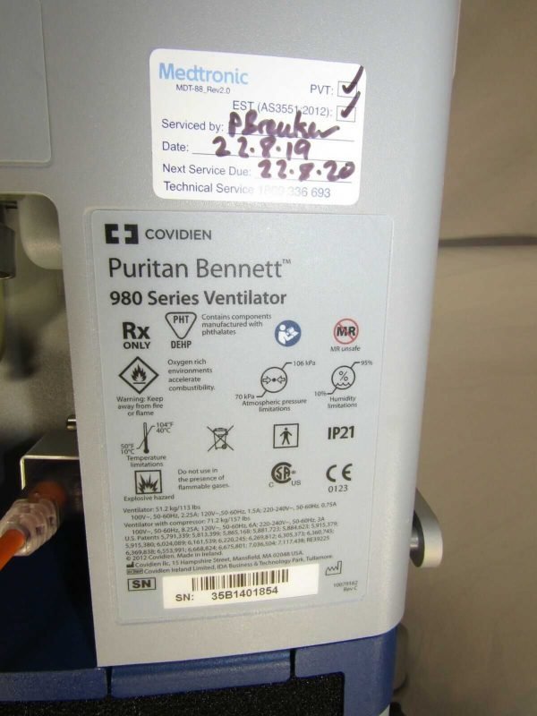 Puritan Bennett 980 Ventilator Cardo Medical